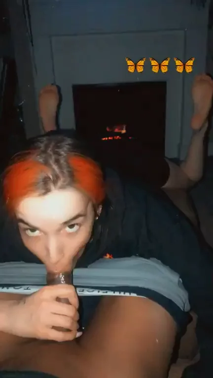 Bj by the fire