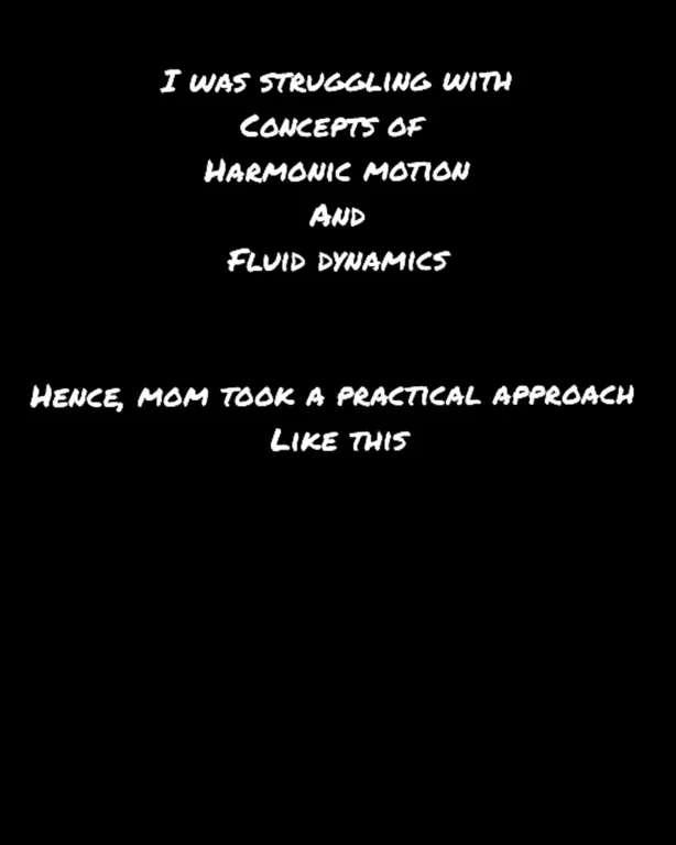 Mom teaches science