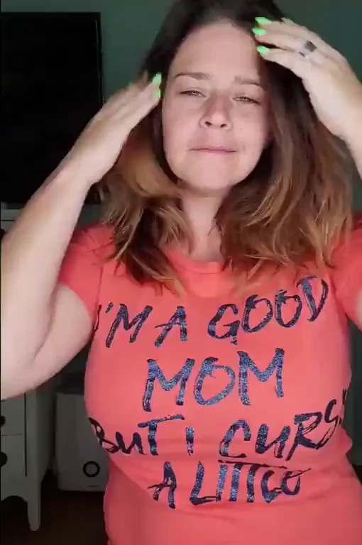 MILF Mom's Slutty Curves Bursting Out: Happy Mother's Day Tease [38F]