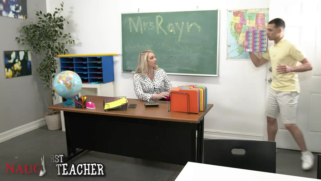 Charlotte Rayn's Slutty Teacher Craves Student Cock