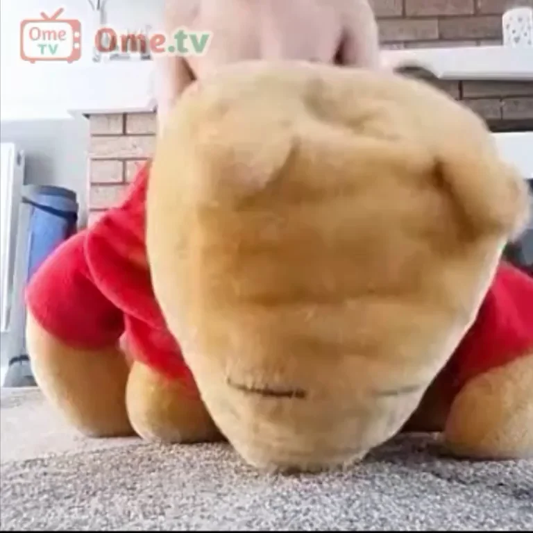 Masturbating with the Pooh bear and cum ?
