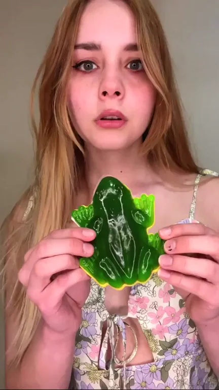 🔥 Abby Rode Teases with Massive Green Dildo Frog 🍆💦 TikThot Slut Vibes