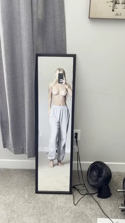 Petite Tanline Slut Struts as Your Personal Runway Model