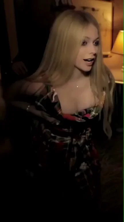 Avril Lavigne Teasing Her Perky Tits Like a Naughty Slut