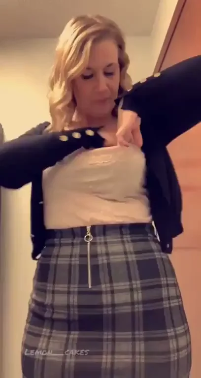 I had to walk by my boss and coworkers with this plug in my bra? (f)