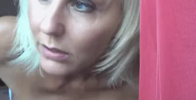 Gorgeous Blonde Stepmom Teasing Her Stepson