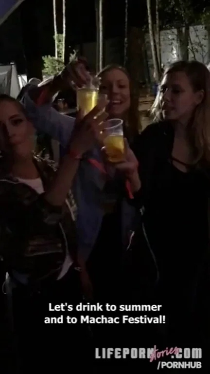 🍻 Guy Pounds His 3 Slutty Besties at Machac Festival 🔥🍑