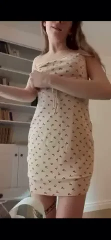 Peeling Off My Floral Dress for You 😈🍃