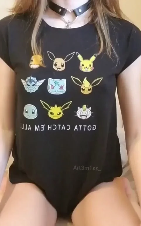 My adorable Pokemon shirt hides a naughty surprise. Do you like it?