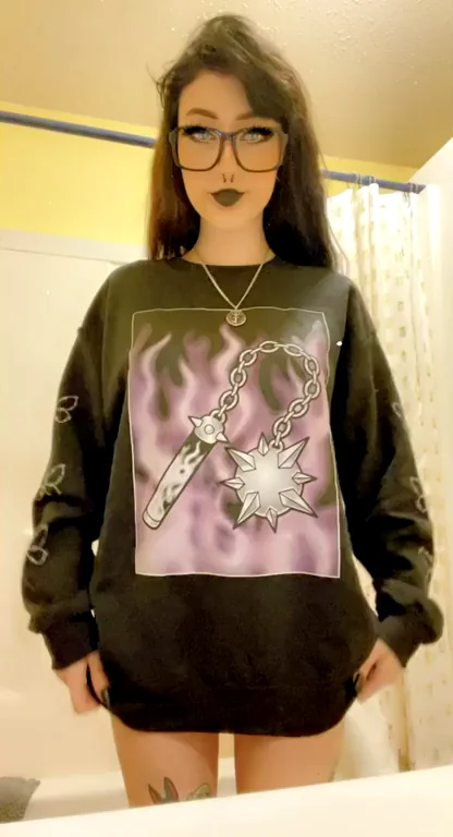 Petite Goth Step-Sis Glasses Tease Wants Steamy Shower Fuck 💦😈