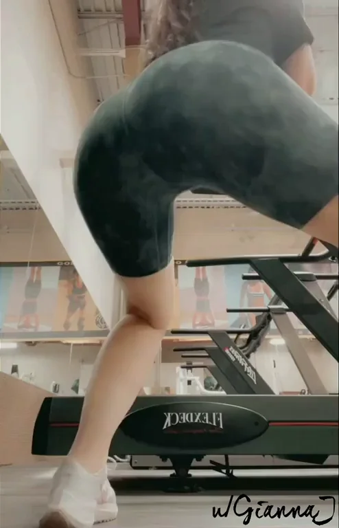Begins to undress and continue working out at the gym