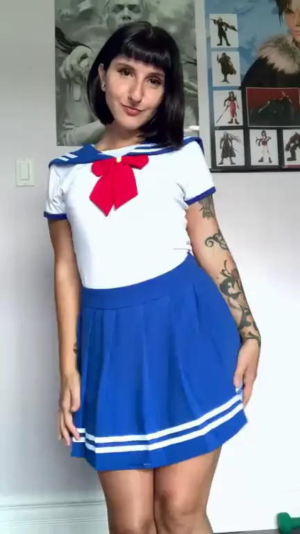 Sailor Slut Never Tires of Flashing Her Fat Ass 🍑😈