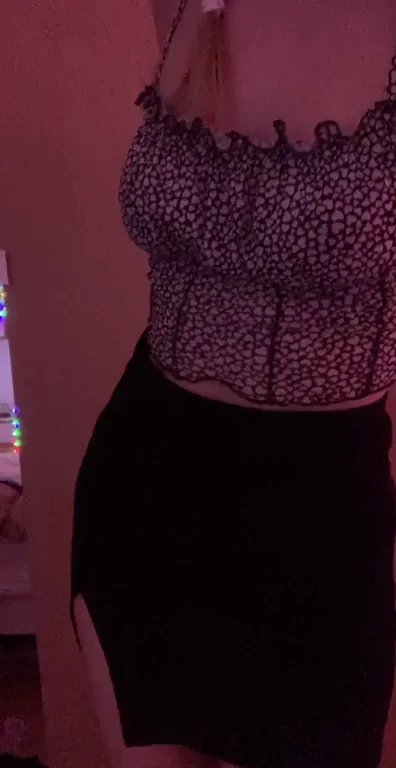 Petite Slut Brightens Your Night with Tits and Ass Tease