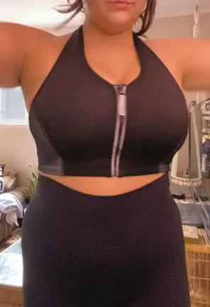 What do you think about my post-workout titties?