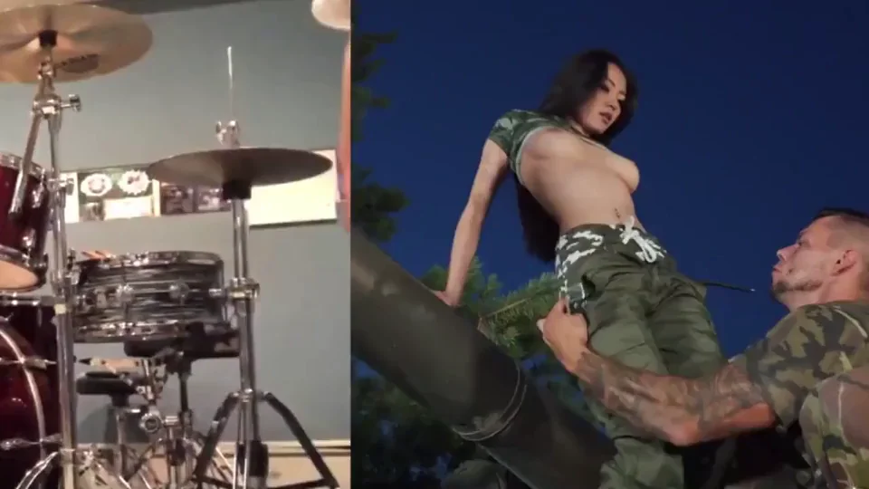Rae Lil Black, Cute Mode | Slut Mode 2, Ten-HUT! "My nipples are at attention, Sergeant, Sir!"