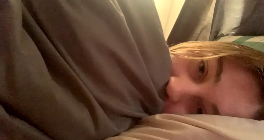 Blanket and shirt on and off :)