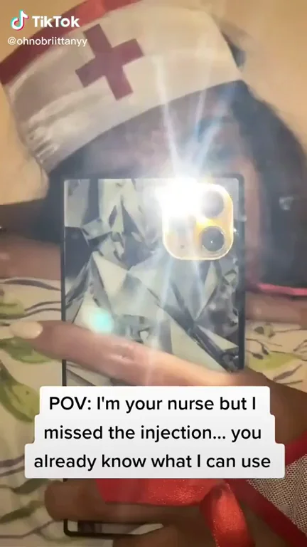 Nurse who injection of meat