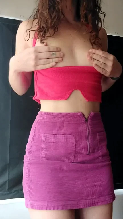 Peek Under My Tiny Pink Miniskirt? 🍑🔥