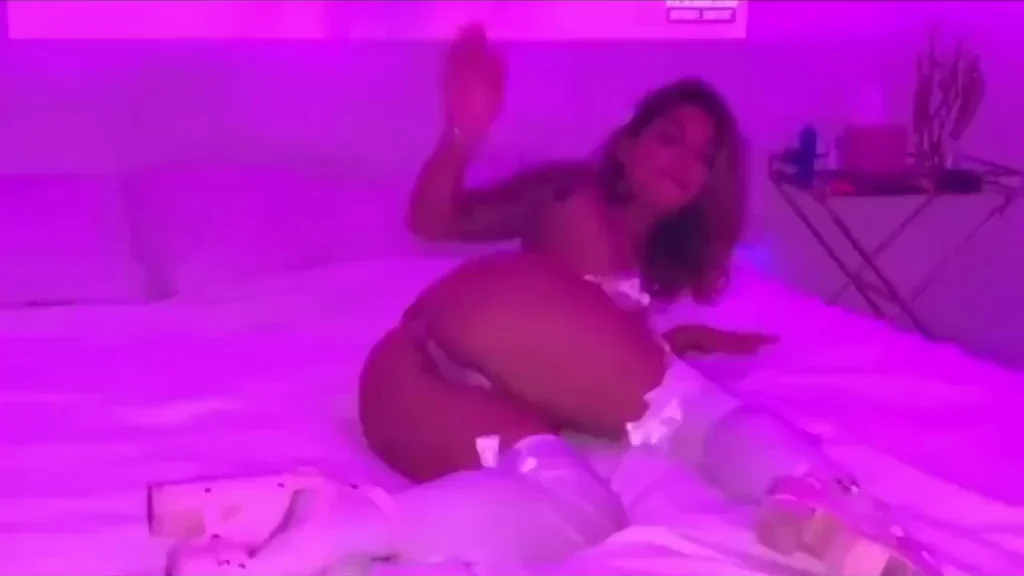 Gina Valentina's Pink Lingerie Tease 💖🔥