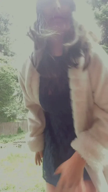 Can't Resist Dropping These Massive Titties in Fluffy Fur Coat 😍💦