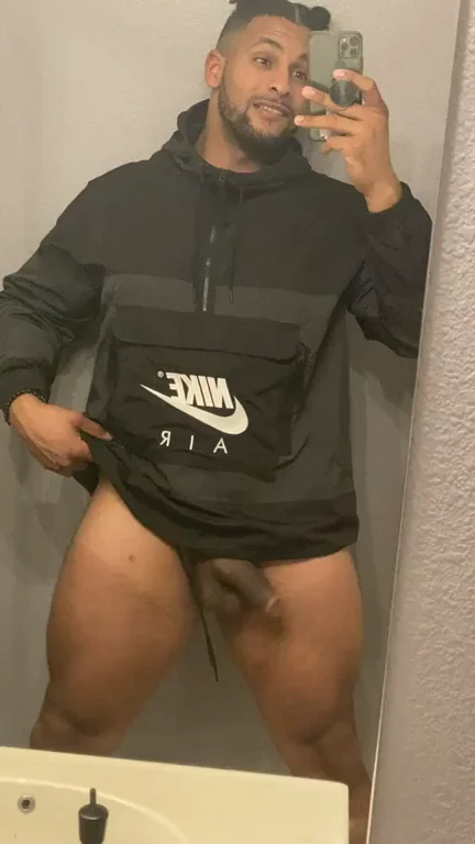 New Nike Windbreaker Hiding My Thick Hung Dick 🍆💦 Three Years of Tease!