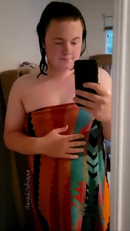 Fresh from Shower: Towel Slip Tease 😱🍆💦