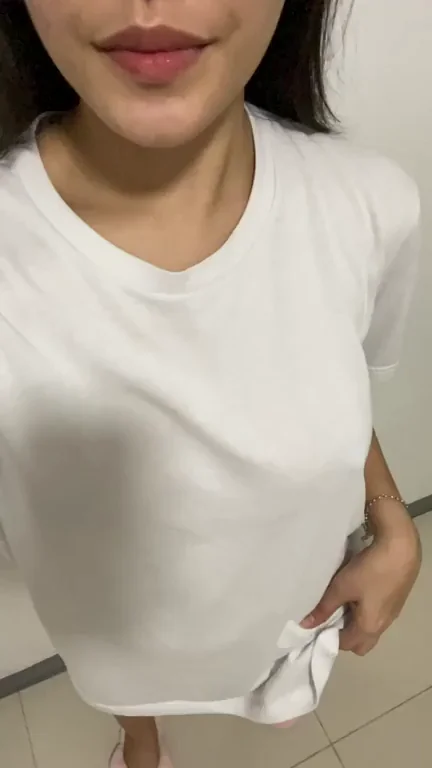 Pouty Asian Tease Begs: 'Kiss Me to Sleep' with Tits Out