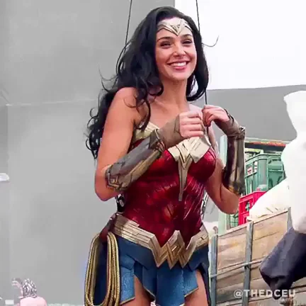 Gal Gadot's Tight Wonder Woman Suit Begging for Set Crew Cocks