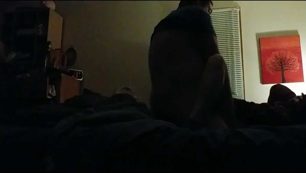 Wifey Fights to Hold Back Her Moans in Risky Fuck 😩🔇💦 [GIF]