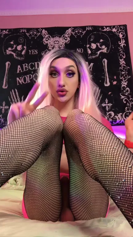 Can This Trans Slut Swallow Her Thick Cock? 😈💦