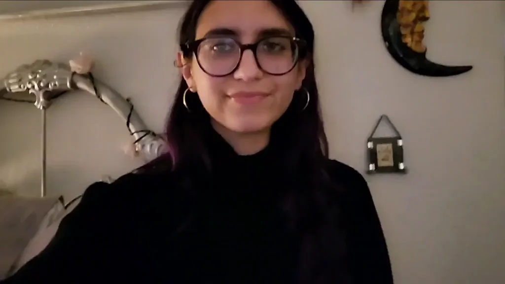 Glasses Girl's Chilly Nipple Drop Tease