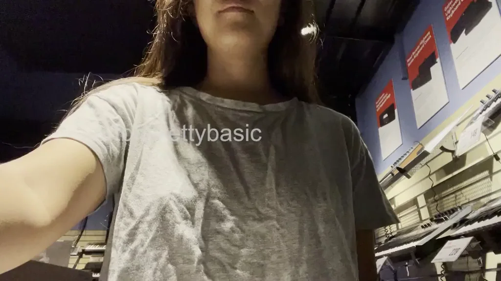 Sneaky Music Store Tit Flash & Quickie? 🔥😈 [GIF]
