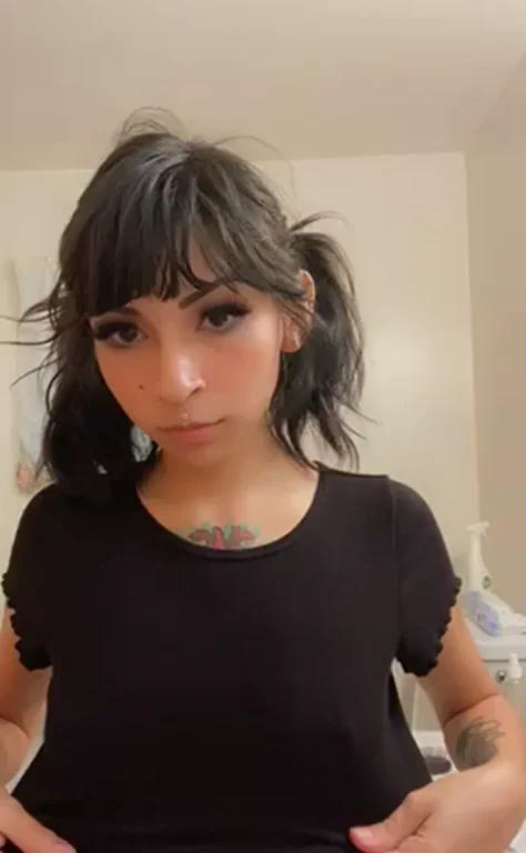 Petite Latina Alt Babe's First Titty Drop 🔥💦
