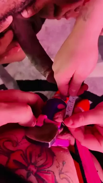 GF Locks Chastity Hubby, Unlocks BBC Bull for Dripping Cuck Humiliation