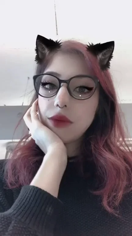 😻 Kitty Ahegao Slut in Glasses Drooling for Your Cumload 💦