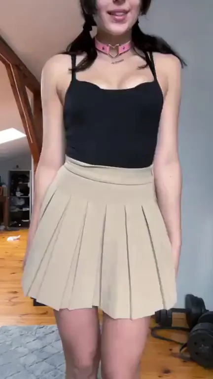 Petite Pigtail Tease Taunts Small Tiddy Lovers: Fuck Me If You Dare