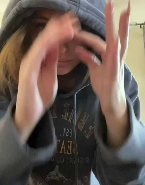 Even with the hoodie you could tell