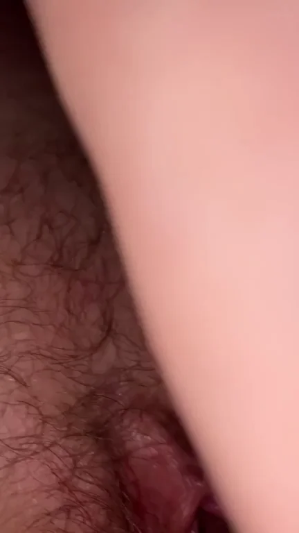 Bareback doggystyle from below
