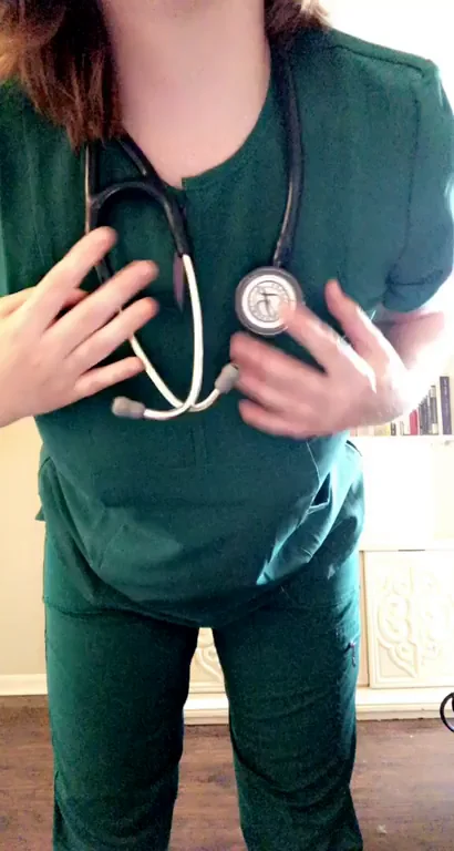 🔥 Naughty Nurse Teasing Her Juicy Tits & Soft Belly 😈