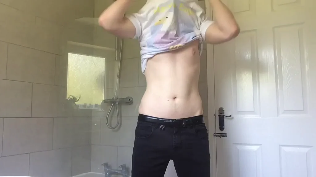Hot Guy Strips Shirtless, Begging You to Rip Off His Jeans (M)