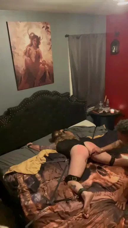 🔥 36F Bound & Sensory Teased by 50M Daddy 😈🖤