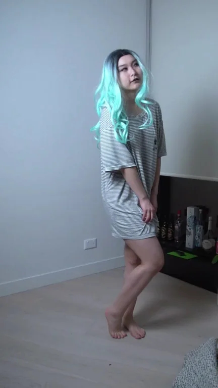 my tits are tiny but they do bounce a little when I jump hehe