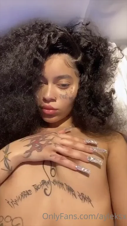 🔥 Curly-Haired OnlyFans Slut Teases Her Inked Tits & Pouty Lips 😈 More in Comments!