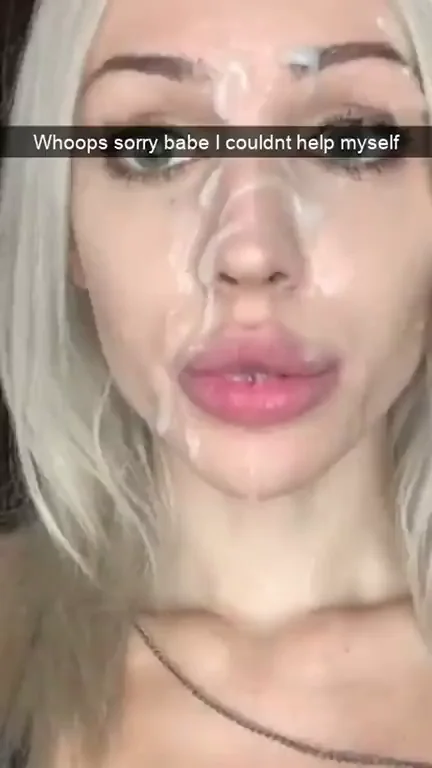 💦 Whoops! Cum-Faced Slut Can't Help Herself 😈🔥
