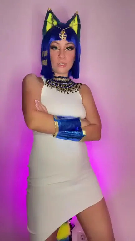 😻 Smirking Ankha Cosplay Tease by Julia Zuzu – You've Seen It All! 🐱💦