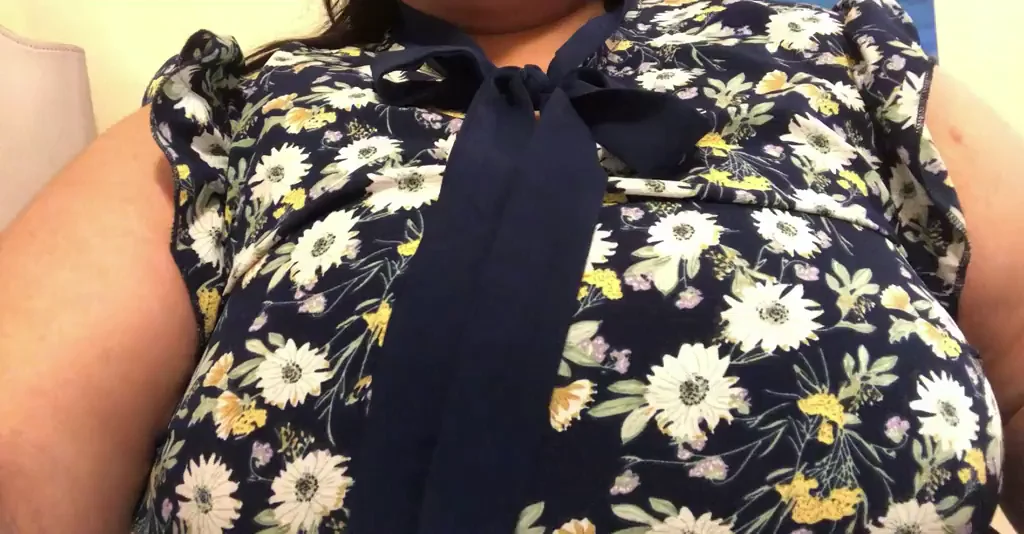 BBW Good Girl's Massive Tits Burst from Slutty Daisy Dress