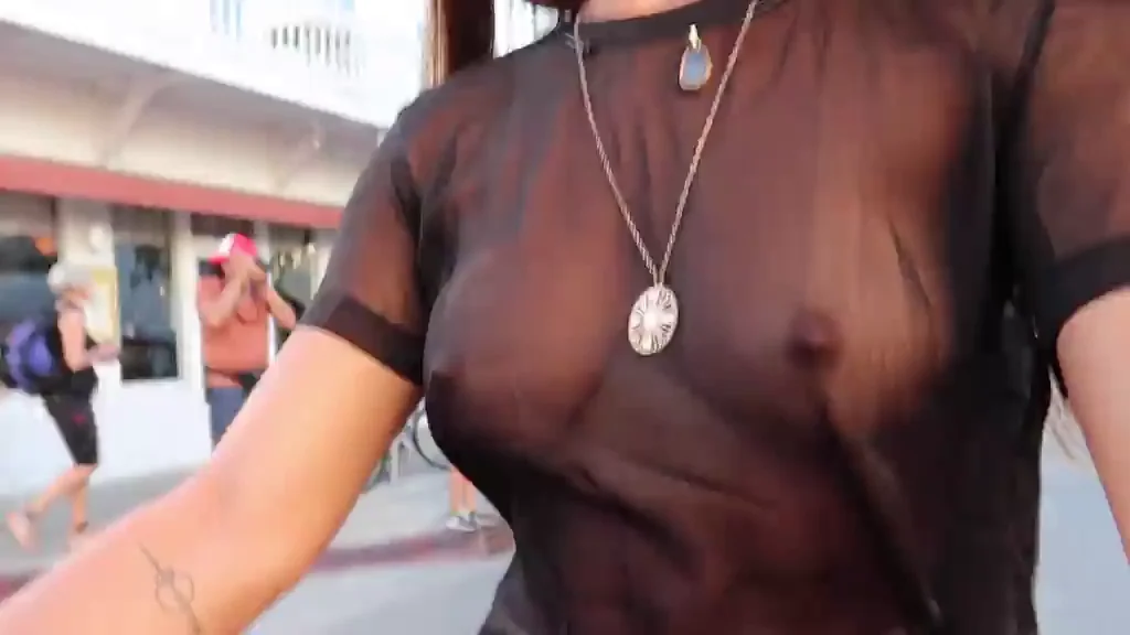 Braless on my scooter