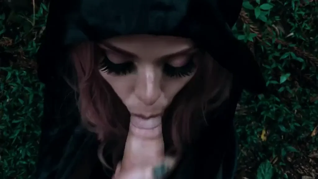 Forest Witch Slut Devours Thick Cock with Sloppy Deepthroat Magic