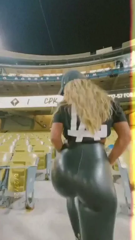 Shiny leather pants