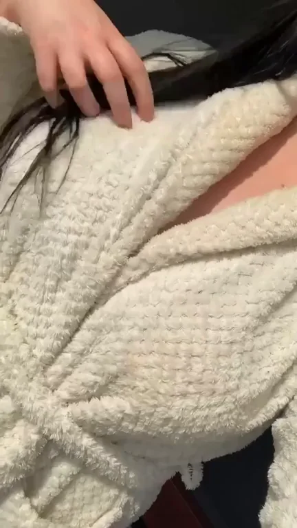 🍼 Massive Tits Hiding Under My Robe? Surprise Reveal! 🔥